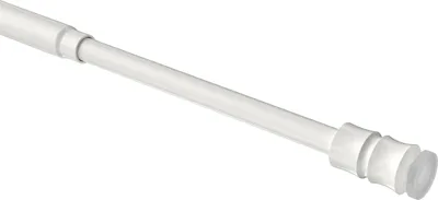 Produktbild von Interdeco Klemmfix Klemmstange / ausdrehbare Scheibenstange Weiß, Typ Flexo, 40-60 cm