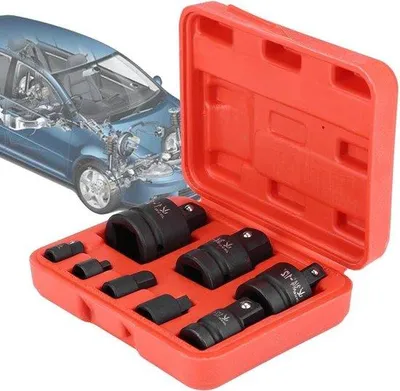 Produktbild von Kunststoff-Satz-Adapter-Set 8-teilig für 1/4 Zoll, 3/8 Zoll, 1/2 Zoll und 3/4 Zoll.