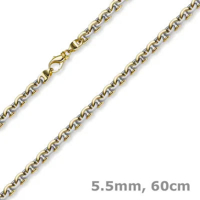 5-5mm-Rundankerkette-585-Gold-bicolor-50cm