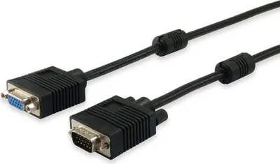 Obrázek produktu pro Equip 118804, 10 m, VGA (D-Sub), VGA (D-Sub), Samec, Samice, Černá