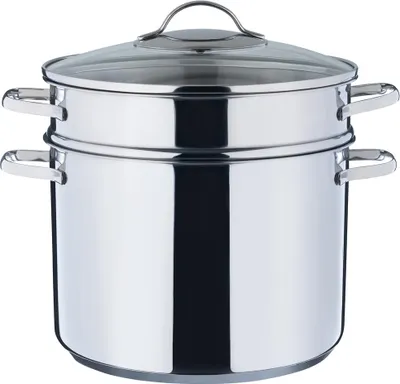 Produktbild von Kelomat Nudeltopf Classico mit Glasdeckel Ø24 cm 3 teilig Edelstahl Induktion