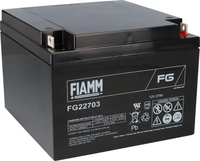 Produktbild von Fiamm Blei-Akku FG22703 12V 27Ah Pb M5 Schraubanschluss