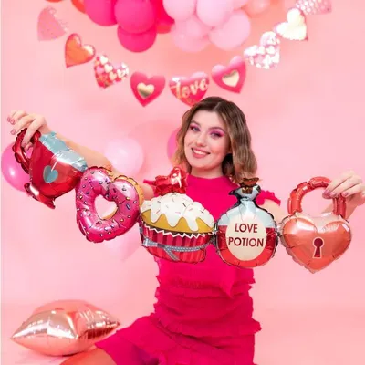 Produktbild von Folienballongirlande SWEET LOVE 101x27cm