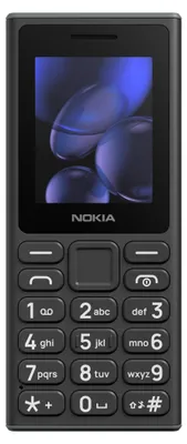 Produktbild von Nokia 105 (2024), Balken, Dual-SIM, 5,08 cm (2"), 120 x 160 Pixel, 1000 mAh, Schwarz