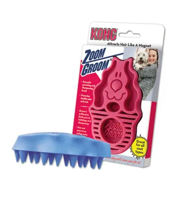 Produktbild von Kong Zoomgroom Hundemassagebürste Durchsichtig  Durchsichtig One Size