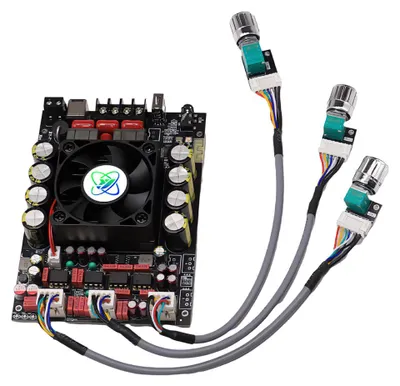 Produktbild von 220W + 220W BT 5.2 Drahtloser Audio-Leistungsverstaerker Tragbares Soundverstaerkermodul Lautsprecherverstaerkerplatine Hochleistungs-Subwoofer-Verstaerker