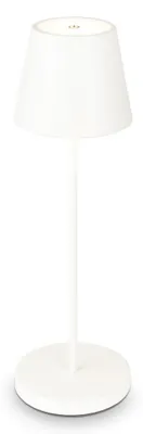 Image de Lampe de table LED rechargeable dimmable 38x12cm extérieur terrasse jardin IP54 2,6W 240lm touchdimmer batterie câble USB 2700K blanc chaud