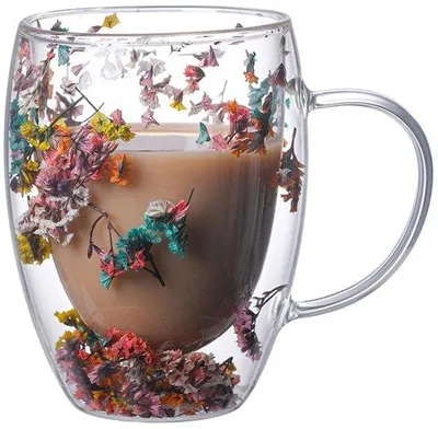 Productafbeelding van Cappuccinoglas 350 ml - Dubbelwandig - Koffieglas - Latte Macchiato Glas - Thermoglas - Hittebestendig Borosilicaatglas - Theeglas
