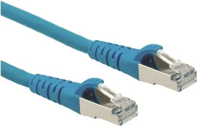 Immagine prodotto di ROLINE - Patch-Kabel - RJ-45 (M) bis RJ-45 (M) - 15 m - SFTP - CAT 6a - Blau (21.15.2848)