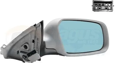 Produktbild von VAN WEZEL 0331806 Außenspiegel Seitenspiegel Rechts für AUDI A3 Schrägheck (8L1) Konvex Beheizt Grundiert