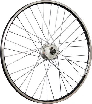 Produktbild von 26 Zoll Vorderrad Ryde Zac19 Hohlkammer Shimano Nabendynamo DH-C3000-3N schwarz