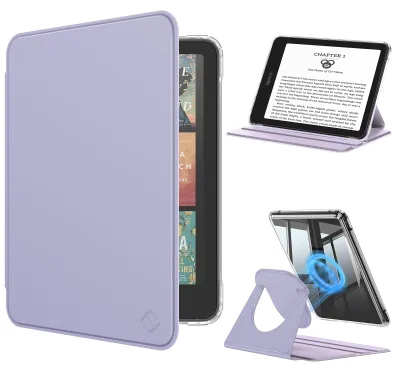 Produktbild von Fintie 360° Drehbar Hülle für 7" Kindle Paperwhite(12. Generation) – Pastellviolett