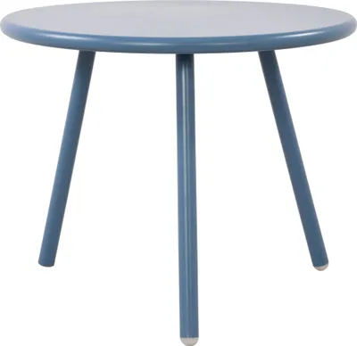 Produktbild von Couchtisch CAKOT - Kunststoff Blau 50x50x40 cm | Sofatisch Rund Beistelltisch Wohnzimmertisch Klein