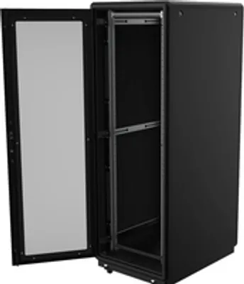 Zdjęcie produktu dla Lanview RDLAK26U751BL, Stojak wolnostojący, 26U, Zamek, Relingi, Kółka, 35 kg