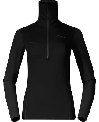 Produktbild von Bergans Damen Sportunterwäsche Inner:dual Merino Half Zip Women Schwarz S