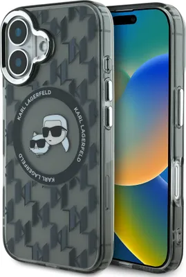 Immagine prodotto di Karl Lagerfeld Klhmp16Shmckmhk Iphone 166.1 Czarny/Nero Iml Monogram Karl&Choupette Testa Magsafe
