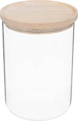 Produktbild von Einmachglas "hermet" 1,6l aus glas mit hermetischem deckel aus gummibaumholz - 5 five simply smart