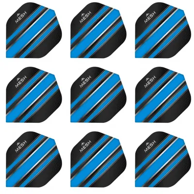 Produktbild von Mission | Mesh | Dart Flights | Standard | 100 Mikron | Hellblau | 3 Sets = 9 Flights
