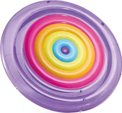 Produktbild von INTEX 57285EU - Schwimminsel - Rainbow Fiesta Island (201x24cm) Luftmatratze Badeinsel