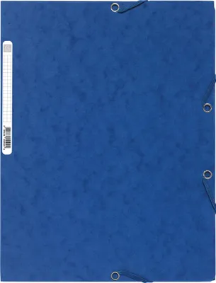 Immagine prodotto di Exacompta cartella raccoglitrice 3 tasche elastico A4 Blu cartone Manila 400g/m²