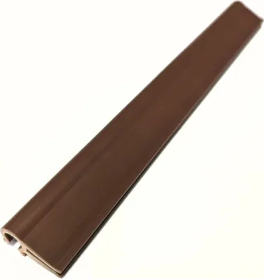 Produktbild von Sichtschutzstreifen zaun|zu Klemmschiene PREMIUM-Clip Zaunblende Doppelstabzaun Braun 1er Pack