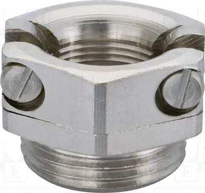 Produktbild von 1x Gelenkbolzenschelle Messing vernickelt L. Gewinde: 5,5mm 1.143.0700.01 Schlauc