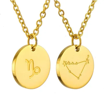 Produktbild von AFSTALR Sternzeichen Kette Damen Gold Steinbock Horoskop Mutter Tochter Geschenk