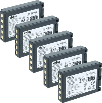 Produktbild von vhbw 5x Akku kompatibel mit Teleradio PN-T19, TG-T11 Industrie-Funkfernsteuerung Fernbedienung (1800 mAh, 3,7 V, Li-Polymer) - Schwarz