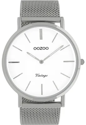Produktbild von Oozoo Armbanduhr silber Edelstahl C9900A Vintage Series Herren Analog-Quarzuhr UOC9900A