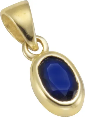 Produktbild von Damen Anhänger 375 Gold mit Saphir