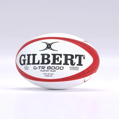 Immagine prodotto di Gilbert G-TR8000, pallone da rugby, rosso/bianco, taglia 3