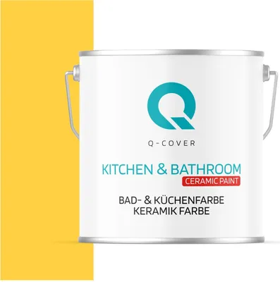 Produktbild von BAD-& KÜCHENFARBE | Golden | 5 L | für Wände – robust, schmutzabweisend, tiefmatt | Q-COVER