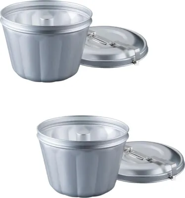 Image de Lot de 2 moules à gâteaux 21/21 cm en aluminium Dr Oetker Back Freude