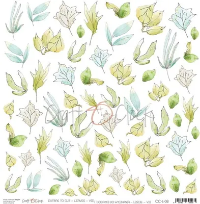 Produktbild von CRAFT OCLOCK 30x30cm einseitig Scrapbooking Papier 250g Laub 08