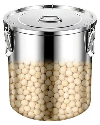Produktbild von Luftdichte Edelstahl-Lebensmittelbehälter, 12 Liter