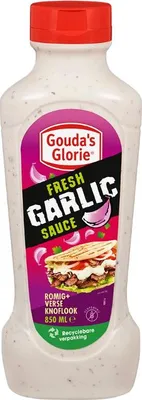 Produktbild von Gouda's Glorie Fresh Garlic Sauce 850ml Squeeze cremig, glutenfrei