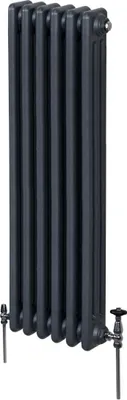 Zdjęcie produktu dla Tradycyjny grzejnik 3-kolumnowy - 1500 x 292 mm - antracytowo-szary