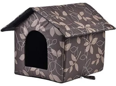 Image de Abri pour chat résistant à l'eau, pliable, avec coussin, taille M