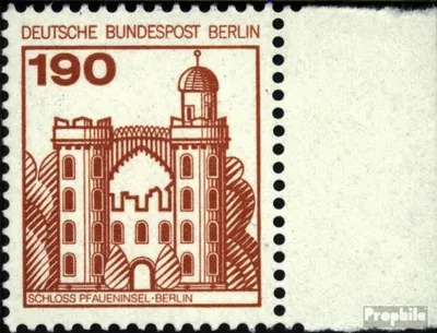 Produktbild von Briefmarken Berlin (West) 1977 Mi 539A Seitenrandstück gestempelt Burgen und Schlösser