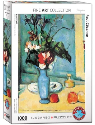 Immagine prodotto di Puzzle 1000 elementów Cezanne - Wazon z niebieskimi kwiatami