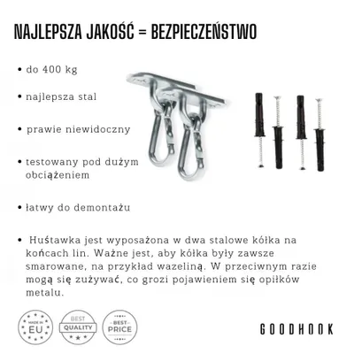 Zdjęcie produktu dla MAMOI® Huśtawka dziecięca 3 w 1 + PAS BEZPIECZEŃSTWA | Regulacja wysokości 190-260cm | Drewniana huśtawka dla dzieci | Wewnętrzna huśtawka dla dzieci