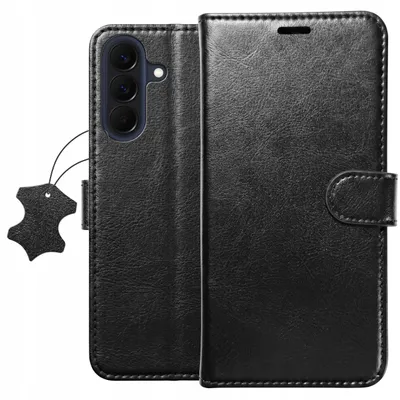 Produktbild von Klapphülle für Samsung A57 5G – Leder-Wallet-Case + 9H-Displayschutzglas
