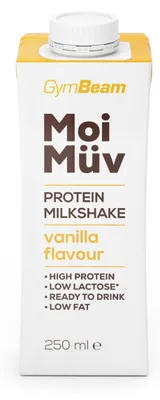 Produktbild von GymBeam - MoiMüv Protein Milkshake, 250 ml, Vanille