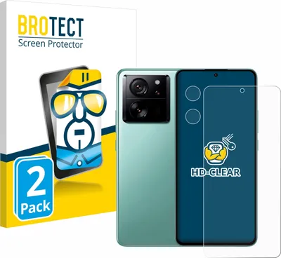 Produktbild von 2x Für Xiaomi 13T (Display+Kamera) Schutzfolie BROTECT Displayschutz Display Schutz Folie Klar Transparent