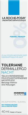 Immagine prodotto di La Roche-Posay Toleriane Dermallergo Night trattamento quotidiano riparatore e idratante per la notte, 40 ml crema