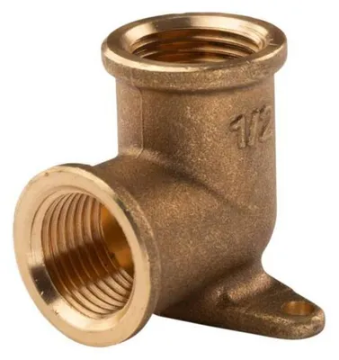 Produktbild von Messing Gewinde-Fitting Wandwinkel 1/2' IG - 1/2' IG