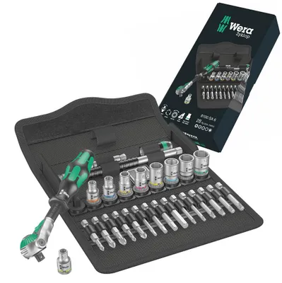 Image de Wera Speed-Knarren 8100 SA 6 Zyklop, coffret de 28 pièces