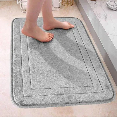 Produktbild von Unyqoos® weiche und rutschfeste Badematte 80x50 cm für Bad, Dusche und Toilette