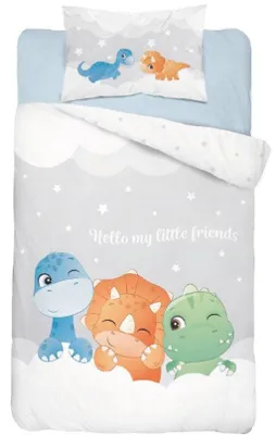 Zdjęcie produktu dla Pościel 100x135 do łóżeczka dinozaury dino dinusie