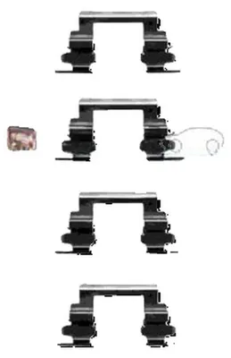 Produktbild von METZGER 109-1236 Zubehörsatz Scheibenbremsbelag Vorne für MITSUBISHI ASX (GAW) für JEEP COMPASS (MK49)